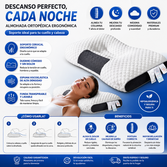 Almohada Protección Cervical Ortopédica